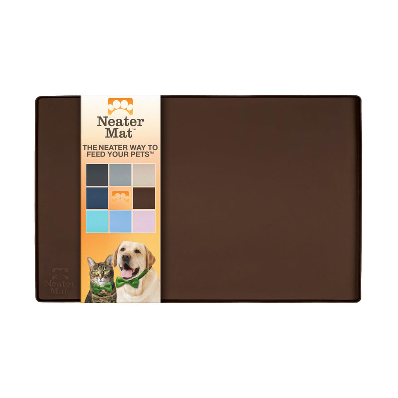 Neater Pet Brands Neater Mat Pet Mats for Food and Water, Dog Bowl Mat Waterproof Silicone, Pet Mat for Dog or Cat, Dog Food Mats for Floors Waterproof, Dog Water Mat & Dog Food Mat with Raised Edge
