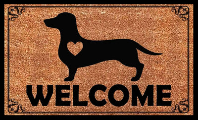 Dogs Welcome Mat 30x17 - Funny & Durable Entryway Decor